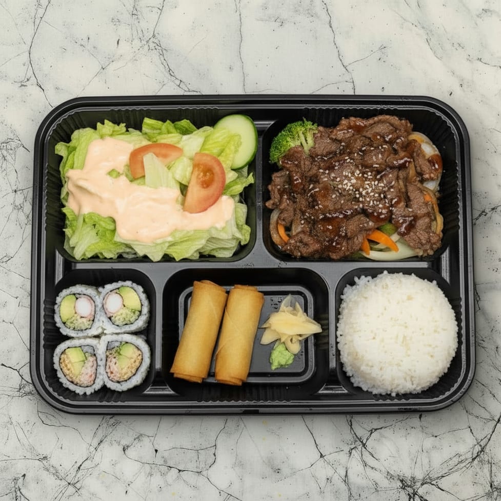 Beef Teriyaki Dinner Bento.