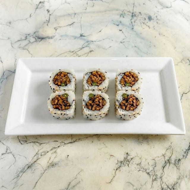 Organic Tempeh Orek roll.