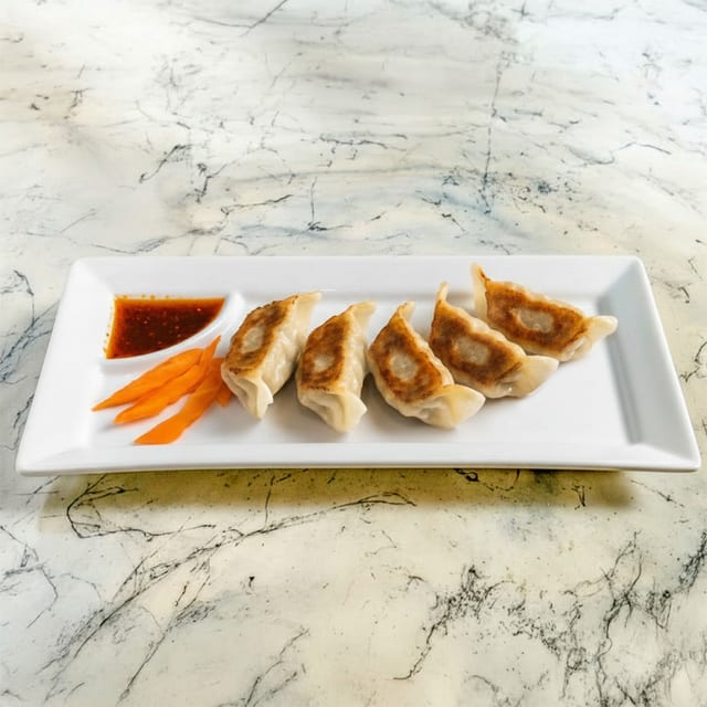 A. Home made Gyoza Pork (5 pcs) MOST POPULAR.