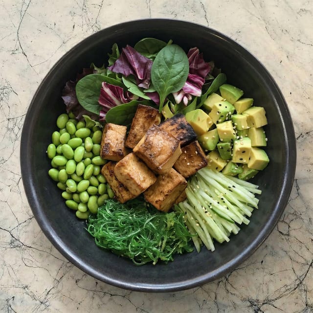 Grilled Tofu Poke Bowl.