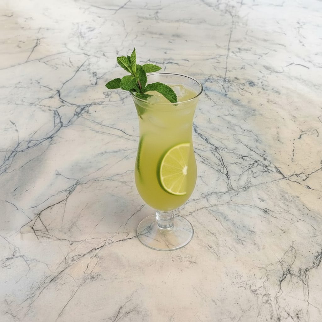 Virgin Mojito Mocktail.