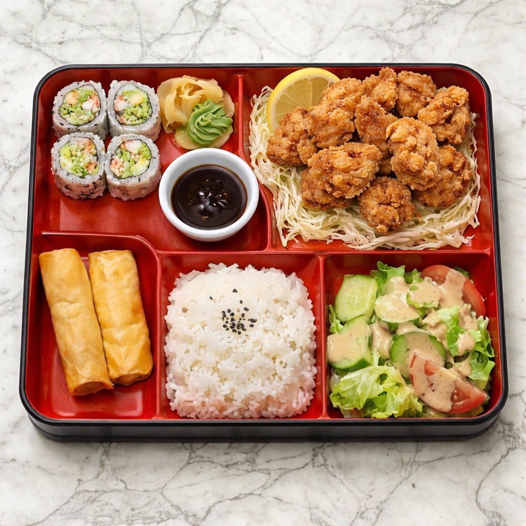 Chicken Kara Age Lunch Bento.