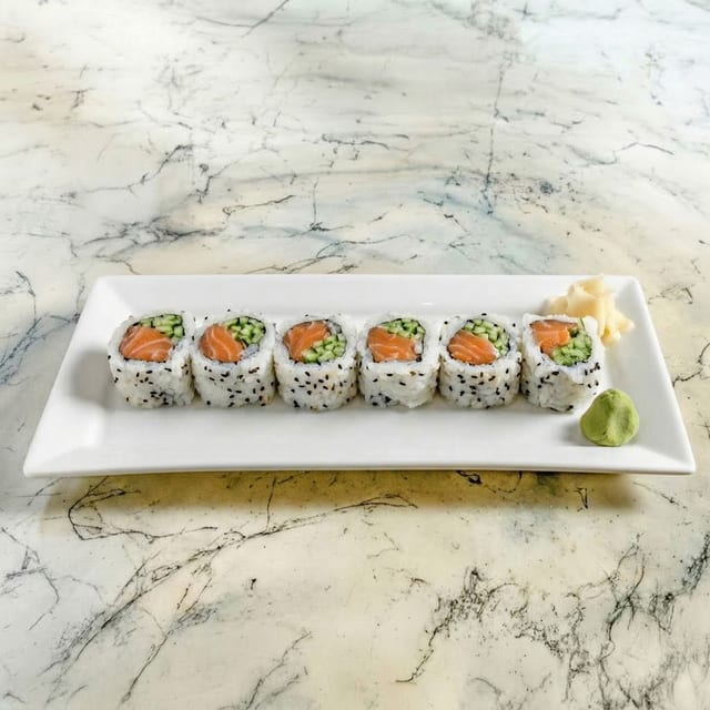 Salmon Cucumber Roll.
