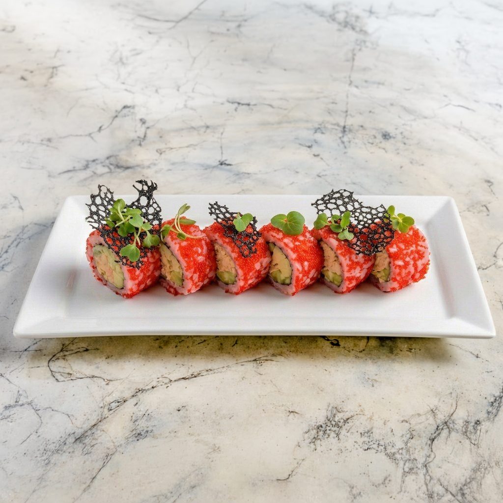 Spicy Snow Crab California Roll.