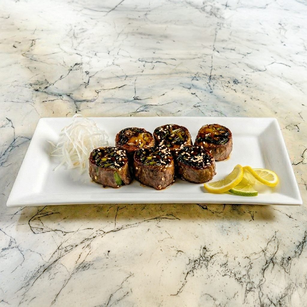 Beef Negimaki Appetizer.