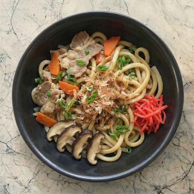 Yaki Udon (Fried Noodle).