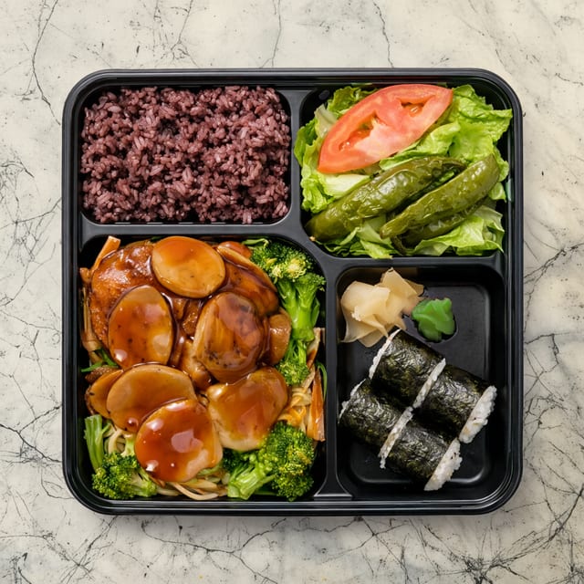 Vegetable Teriyaki Dinner Bento.