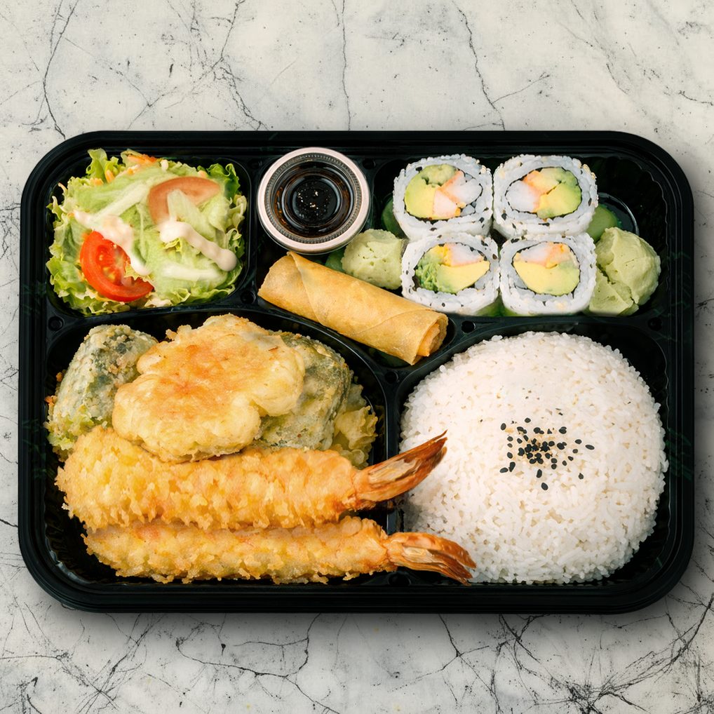 Shrimp Tempura Dinner Bento.