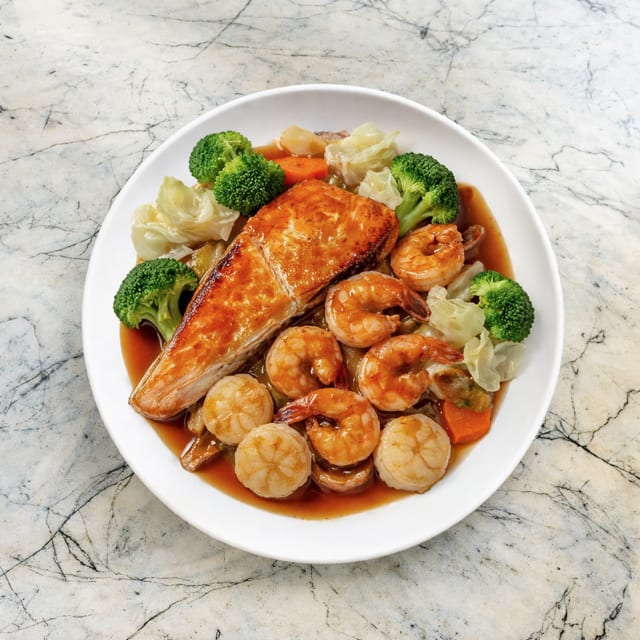 Grilled Salmon Bowl.
