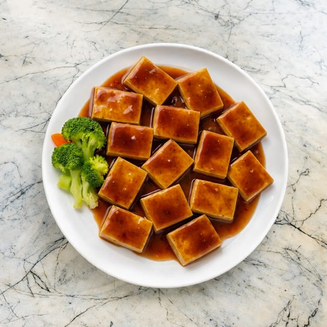 Organic Tofu Teriyaki Dinner.