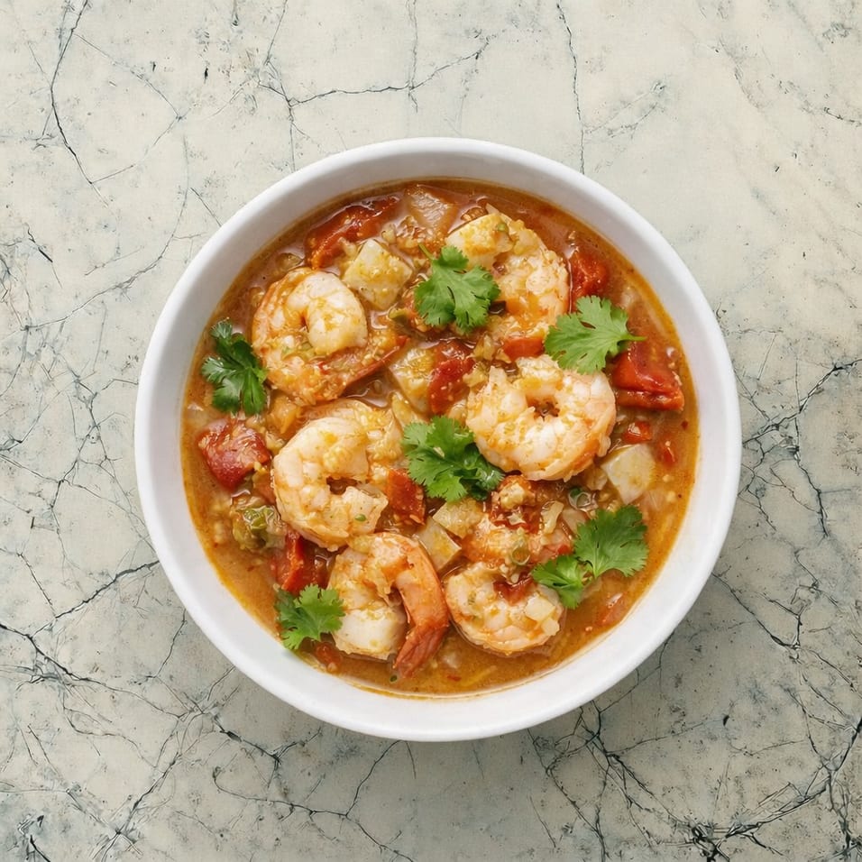 Hot and Spicy Seafood Soup.