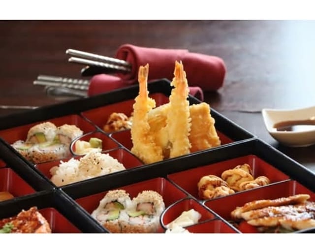 Vegetable Tempura Lunch Bento.