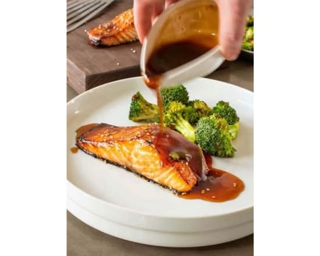 Salmon Teriyaki Dinner.