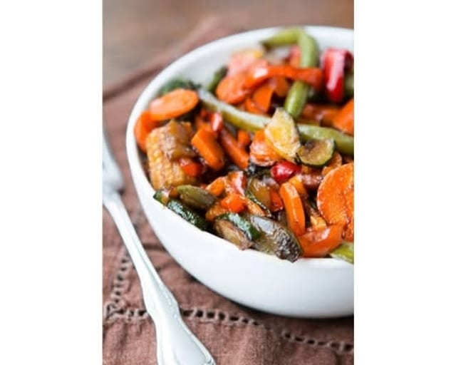 Vegetable Teriyaki Dinner.