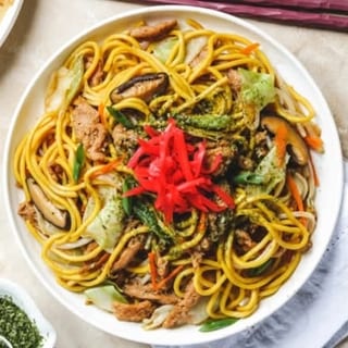 Veggie Yaki Udon Lunch (Fried Noodle)