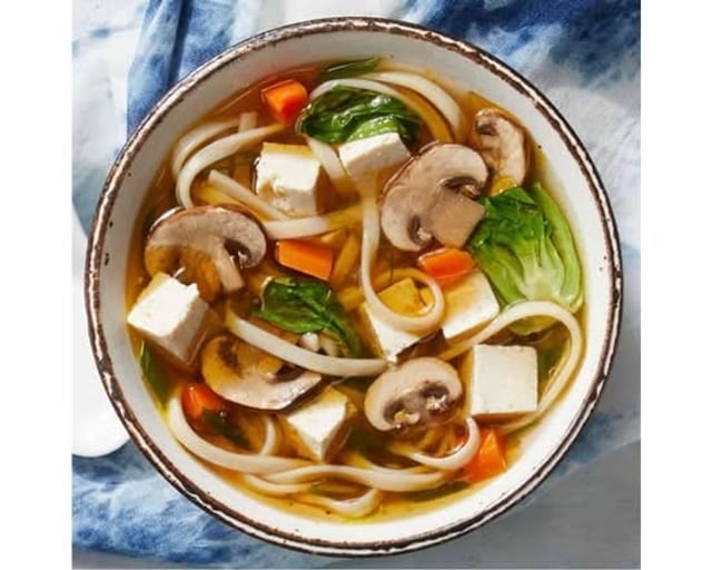 Vegetable Udon Soup Lunch.